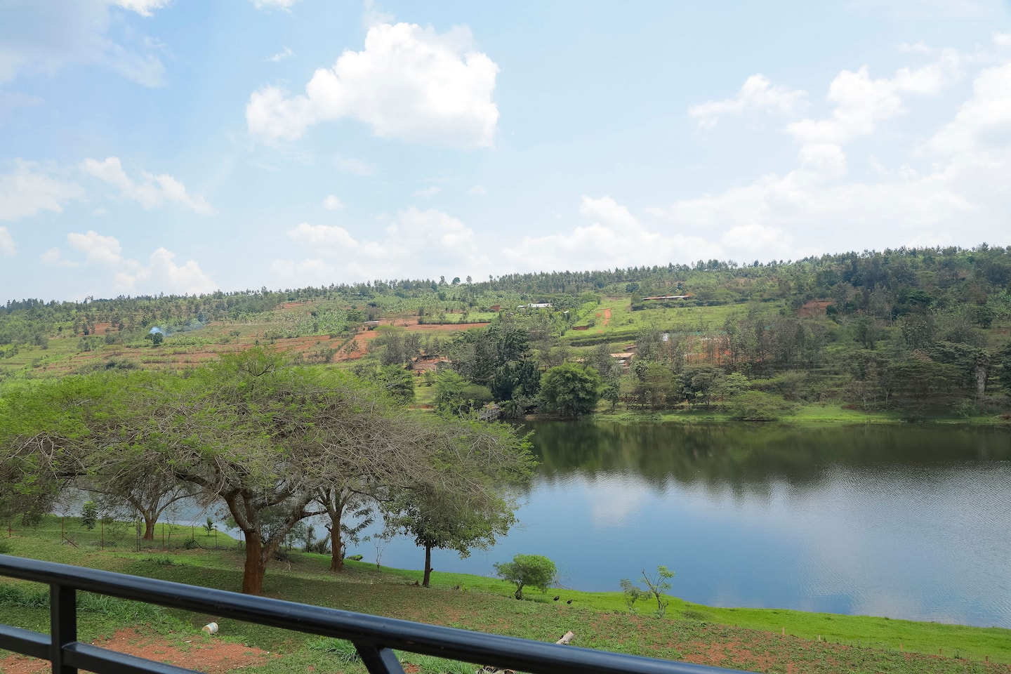 View across Lake Muhazi from the property